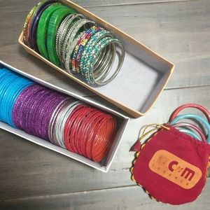 Authentic Indian Bangles (50+ bracelets)